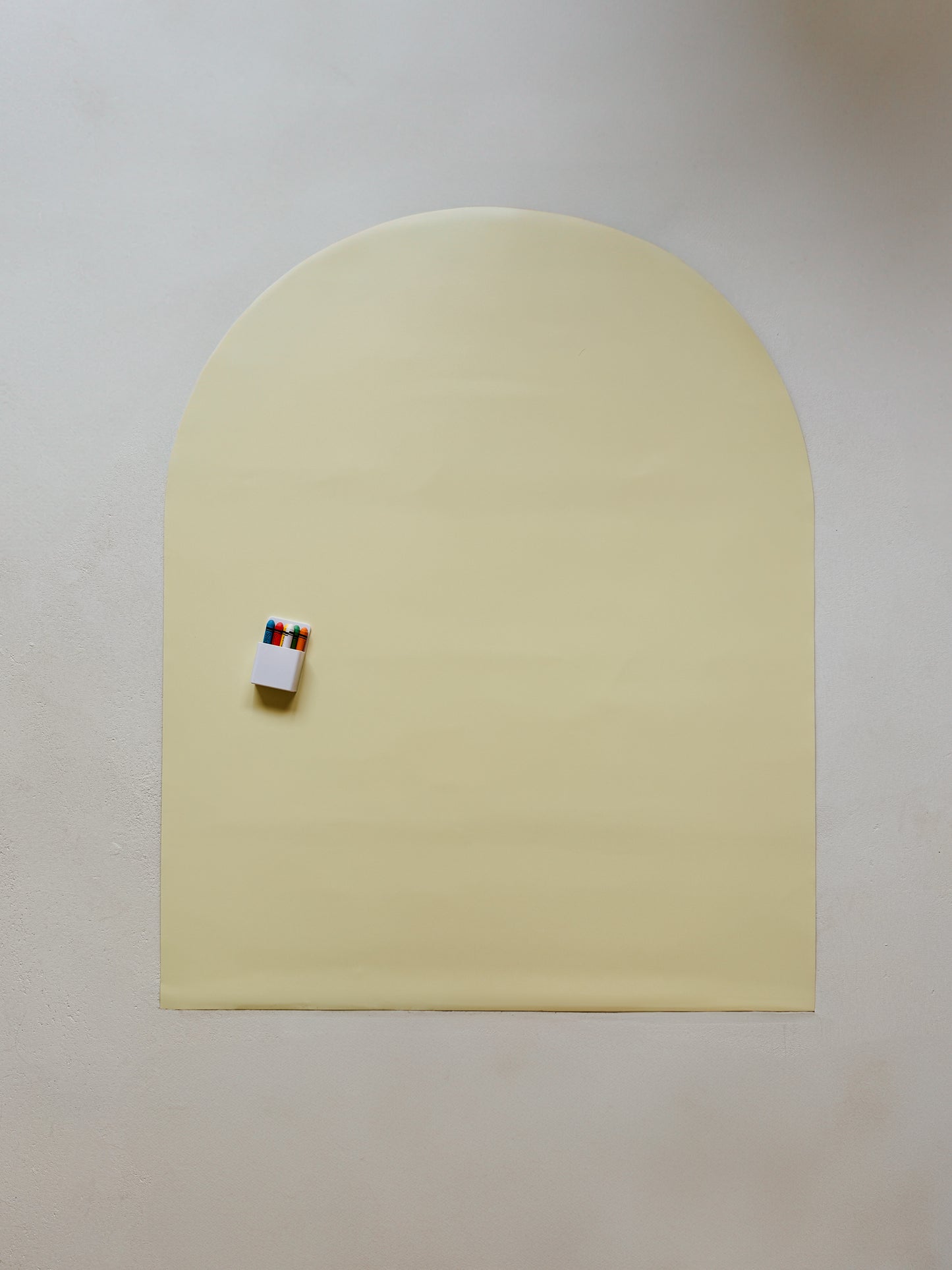 Yellow magnetic decal